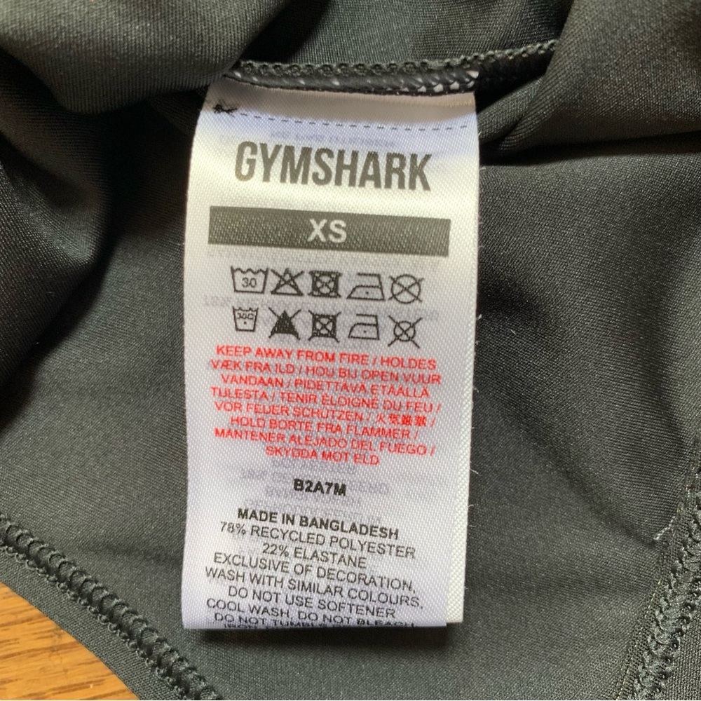 Gymshark Womens Power Open Back Cropped Tank | XS | Black NEW!! - Picture 8 of 13